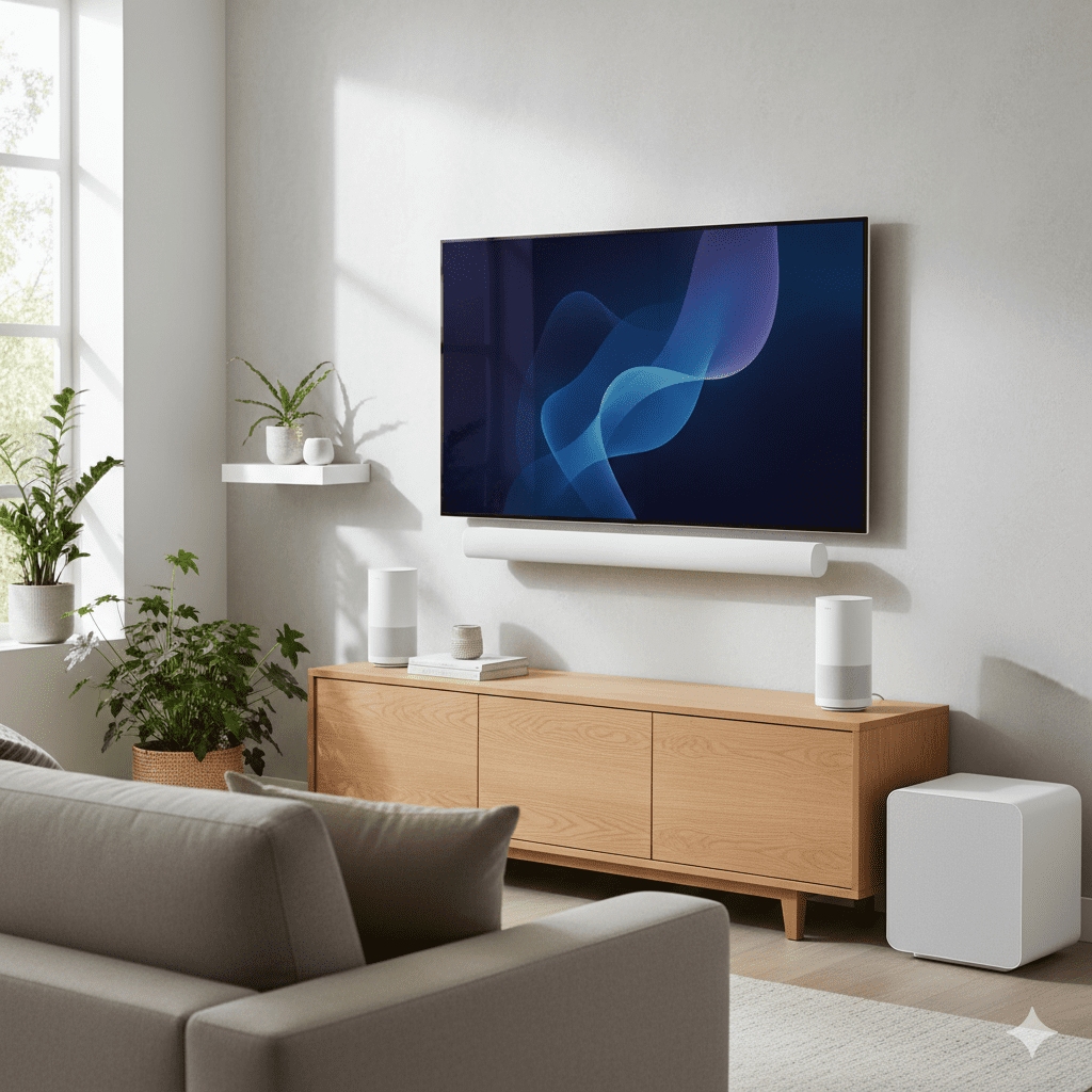 Modern living room with sleek decor